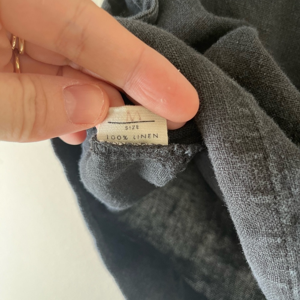 Elizabeth Suzann M Petra Black Midweight linen - Picture 3 of 3